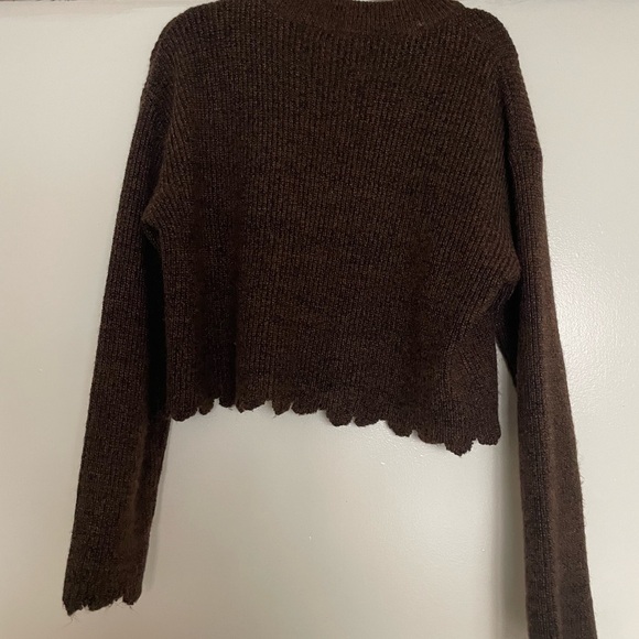 Mango Aranya Scallop Trim Zip Cardigan - Picture 5 of 11